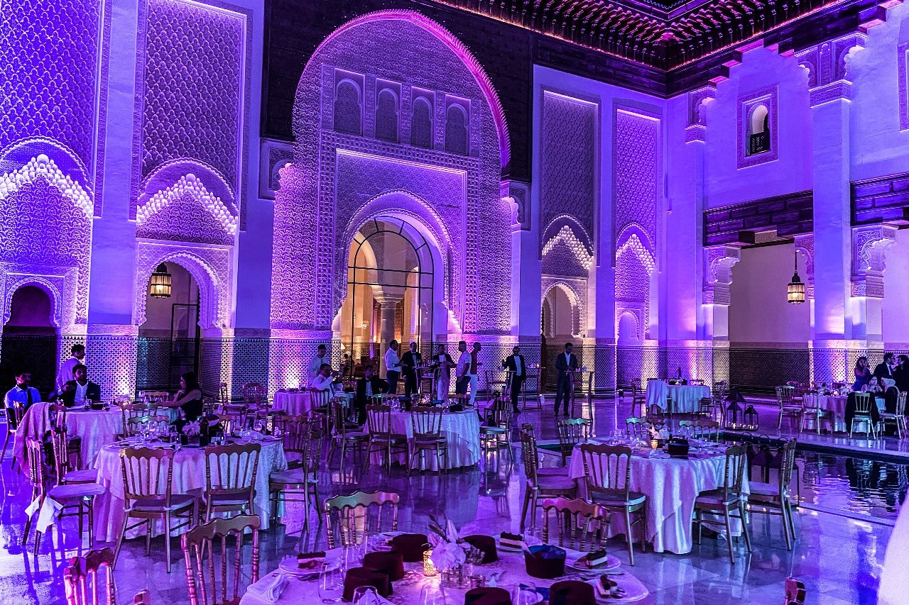 Scenography for an evening event